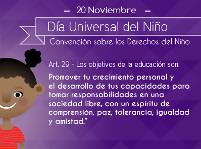 Los objetivos de la educación son: Promover tu crecimiento personal y el desarrollo de tus capacidades para tomar responsabilidades en una sociedad libre, con un espíritu de comprensión, paz, tolerancia, igualdad y amistad.