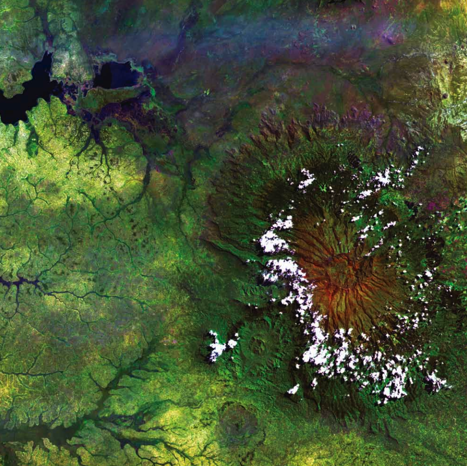 Mount Elgon, Kenya and Uganda. Earth as Art (NASA)